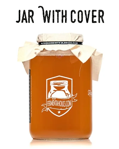 Gallon Kombucha Jar With Muslin Cover