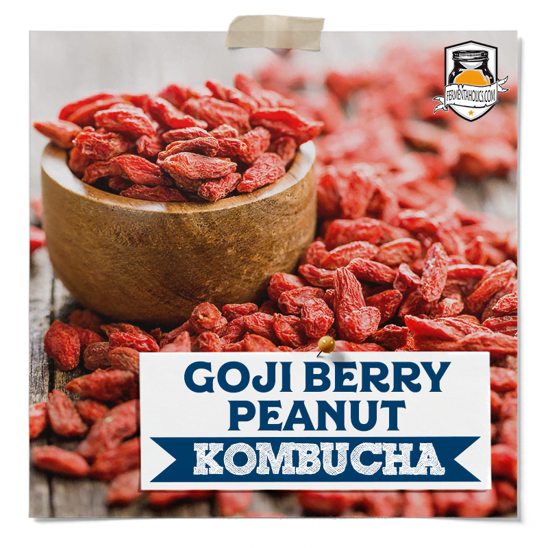 goji berry peanut kombucha
