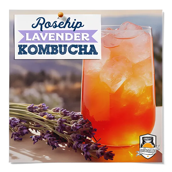 Rose Hip Lavender Kombucha