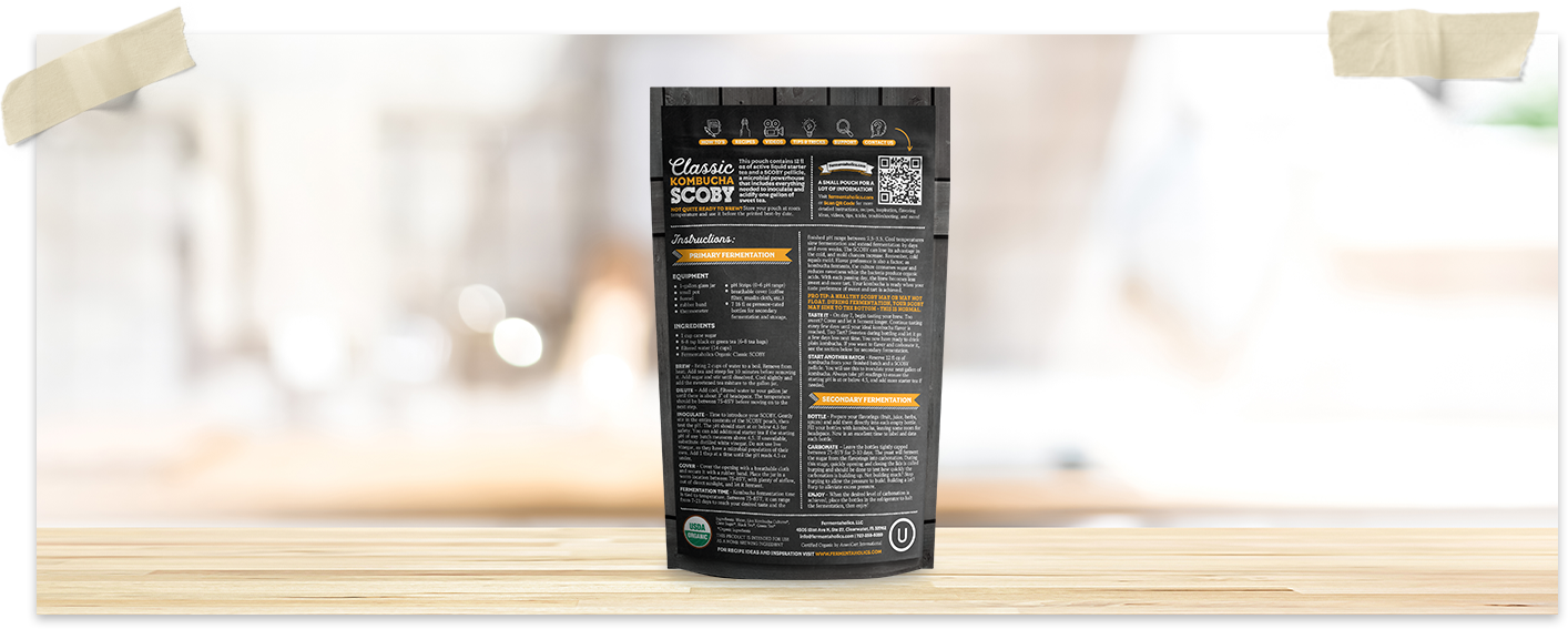 Kombucha Scoby - Live Starter Culture