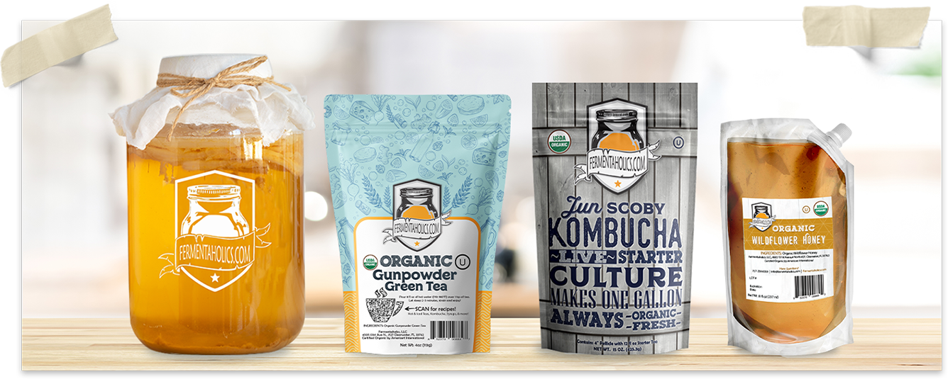 Jun Kombucha Making Ingredients And Supplies