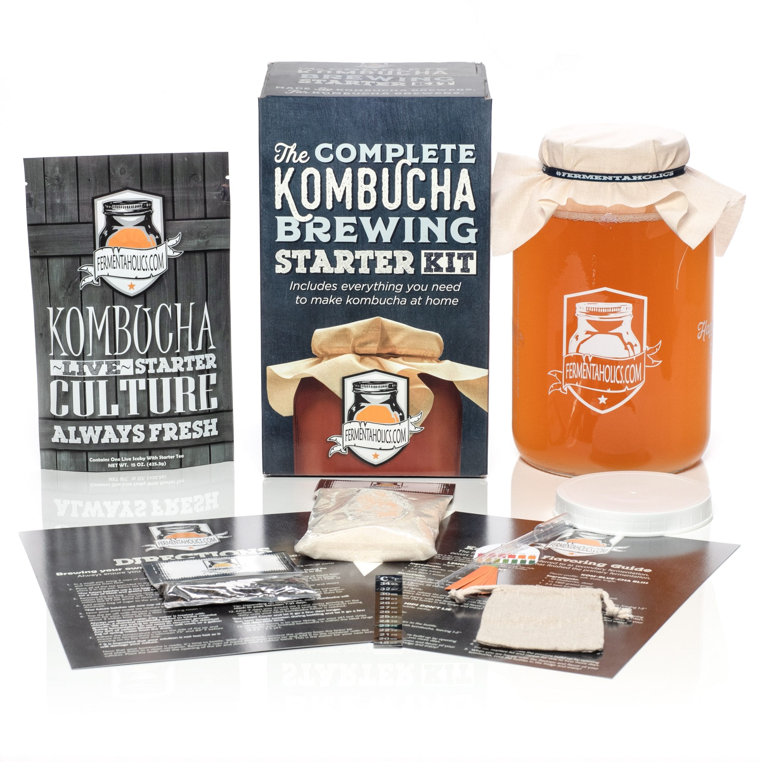 The Complete Kombucha Brewing Starter Kit - Fermentaholics