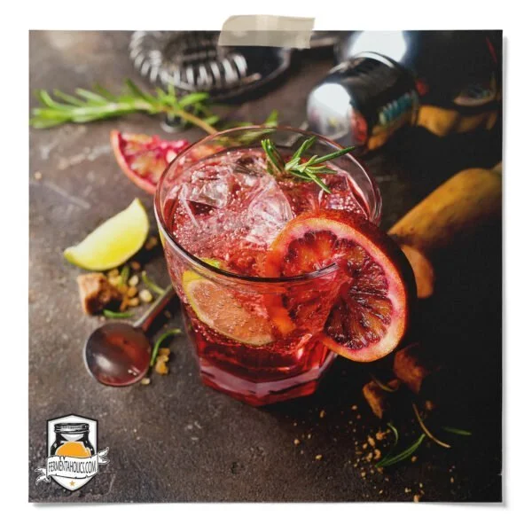 Blood Orange Rose Hip Kombucha