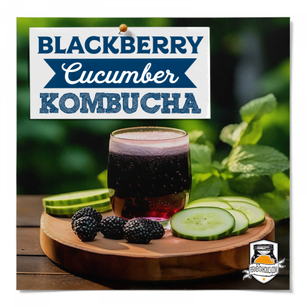 Blackberry Cucumber Kombucha