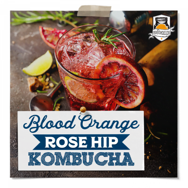 Blood Orange Rose Hip Kombucha