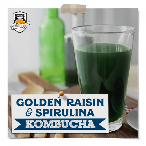 Golden Raisin Spirulina Kombucha Recipe