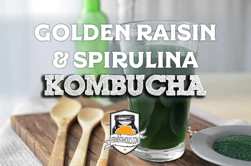 Golden Raisin Spirulina Kombucha Recipe