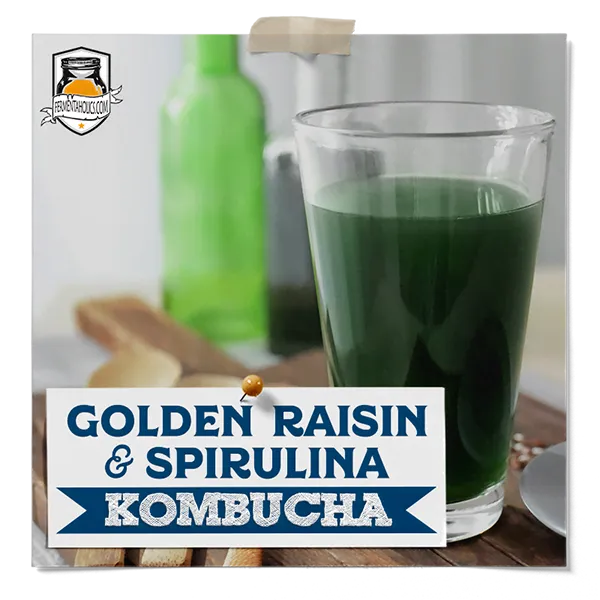 Golden Raisin &Amp; Spirulina Kombucha