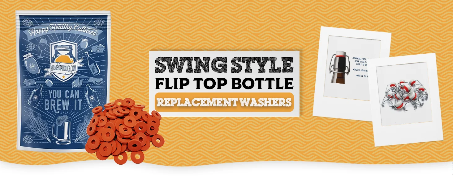 Swing Style Flip Top Bottle Replacement Washers