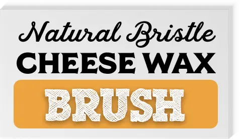 Natural Bristle Cheese Wax Brush