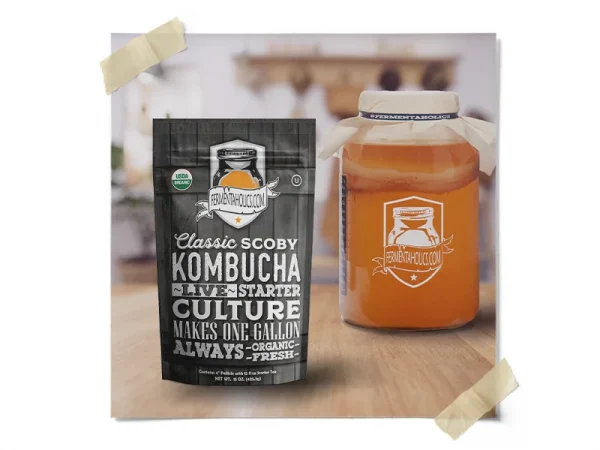Printed Glass Jar For Kombucha
