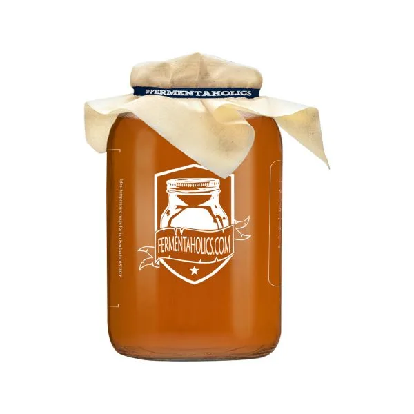 Printed Gallon Kombucha Brewing Glass Jar Primary Fermentation