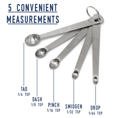 mini measuring spoons measurements