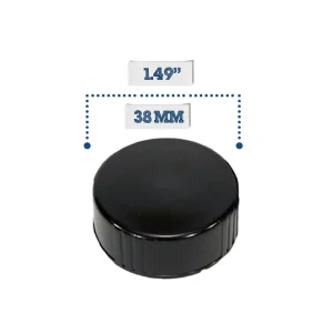 38mm Black Kombucha Bottle Cap