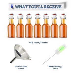 Clear Flip Top Bottling Kit