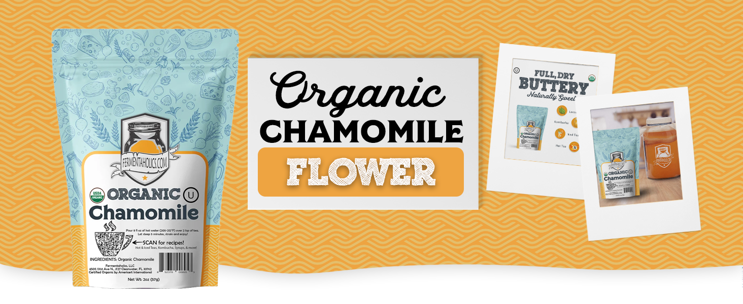 organic chamomile flowers