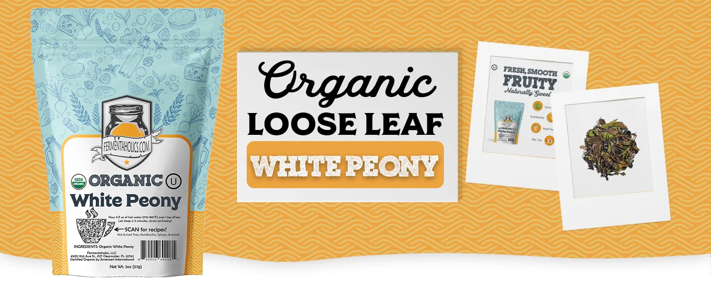 Organic Loose Leaf White Peony