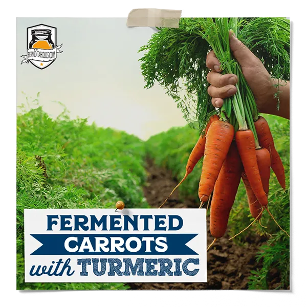 Fermented Carrots With Turmeric