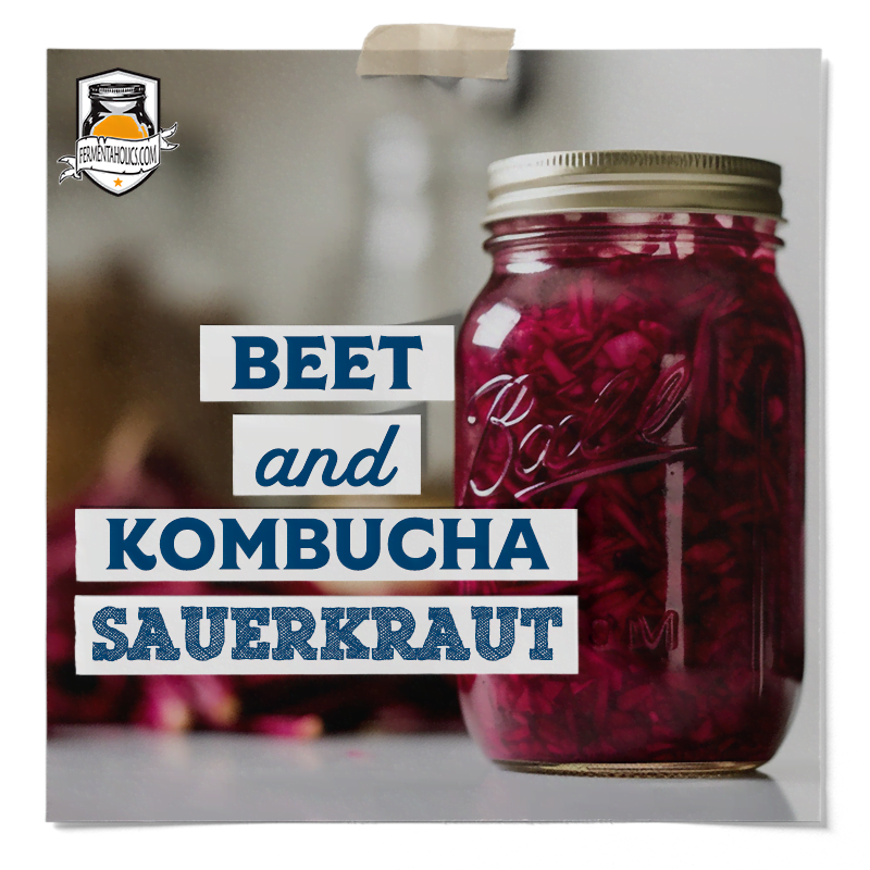 Beet Kombucha Sauerkraut Recipe
