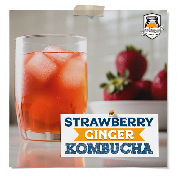 Strawberry Ginger Kombucha Recipe