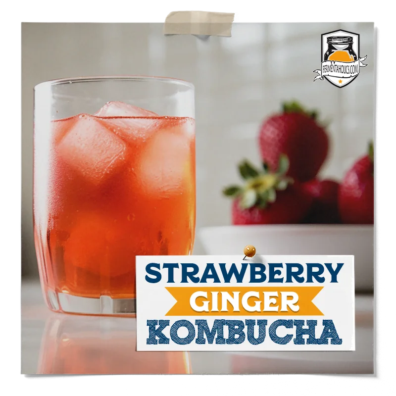 strawberry ginger kombucha recipe