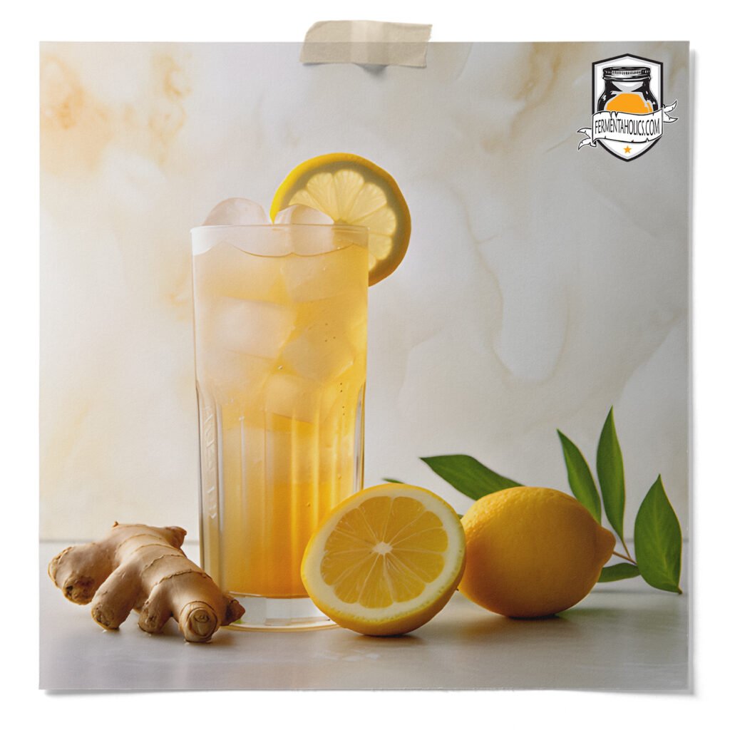 lemon ginger kombucha