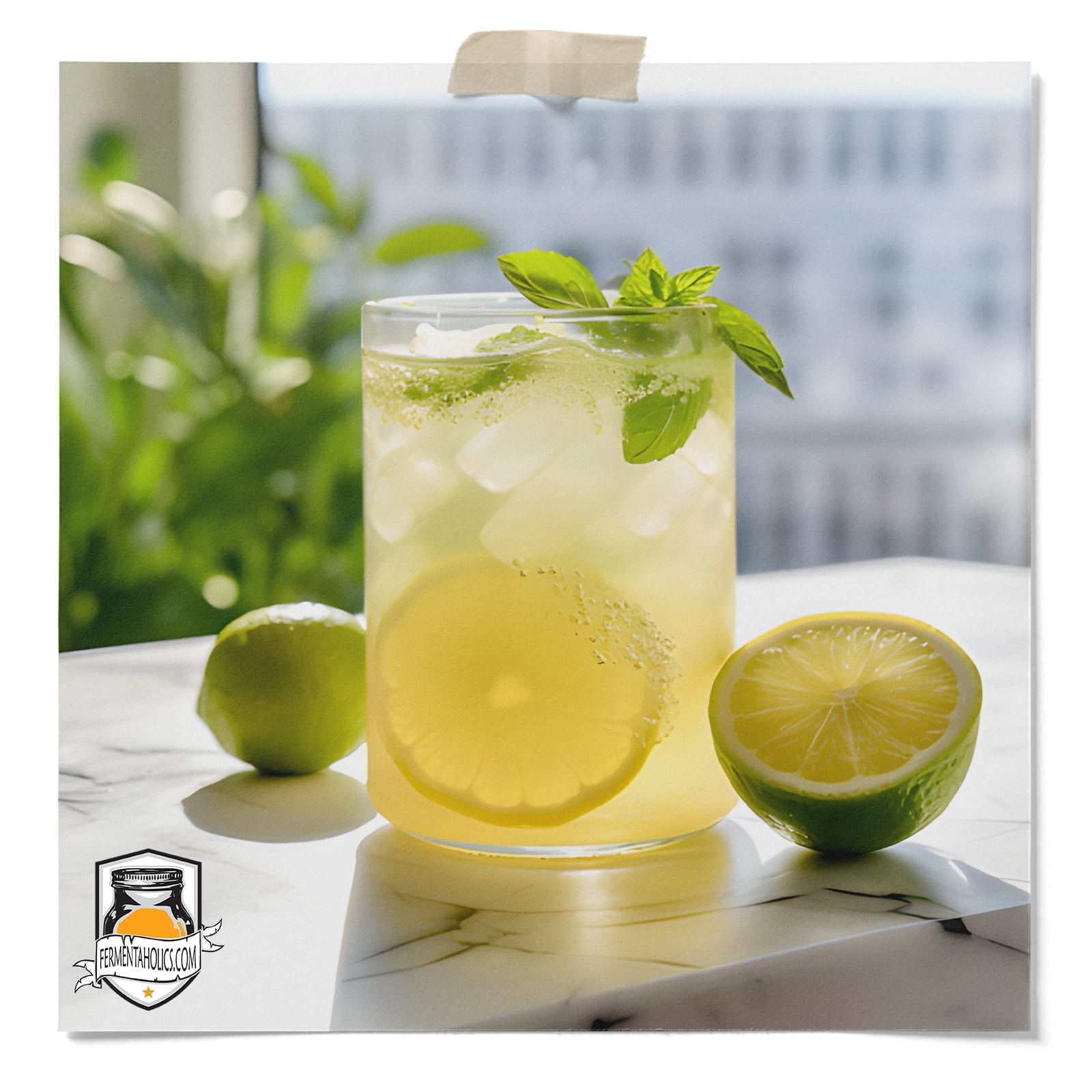 Lemon Lime Mint Kombucha Enjoy the Refreshing Delight