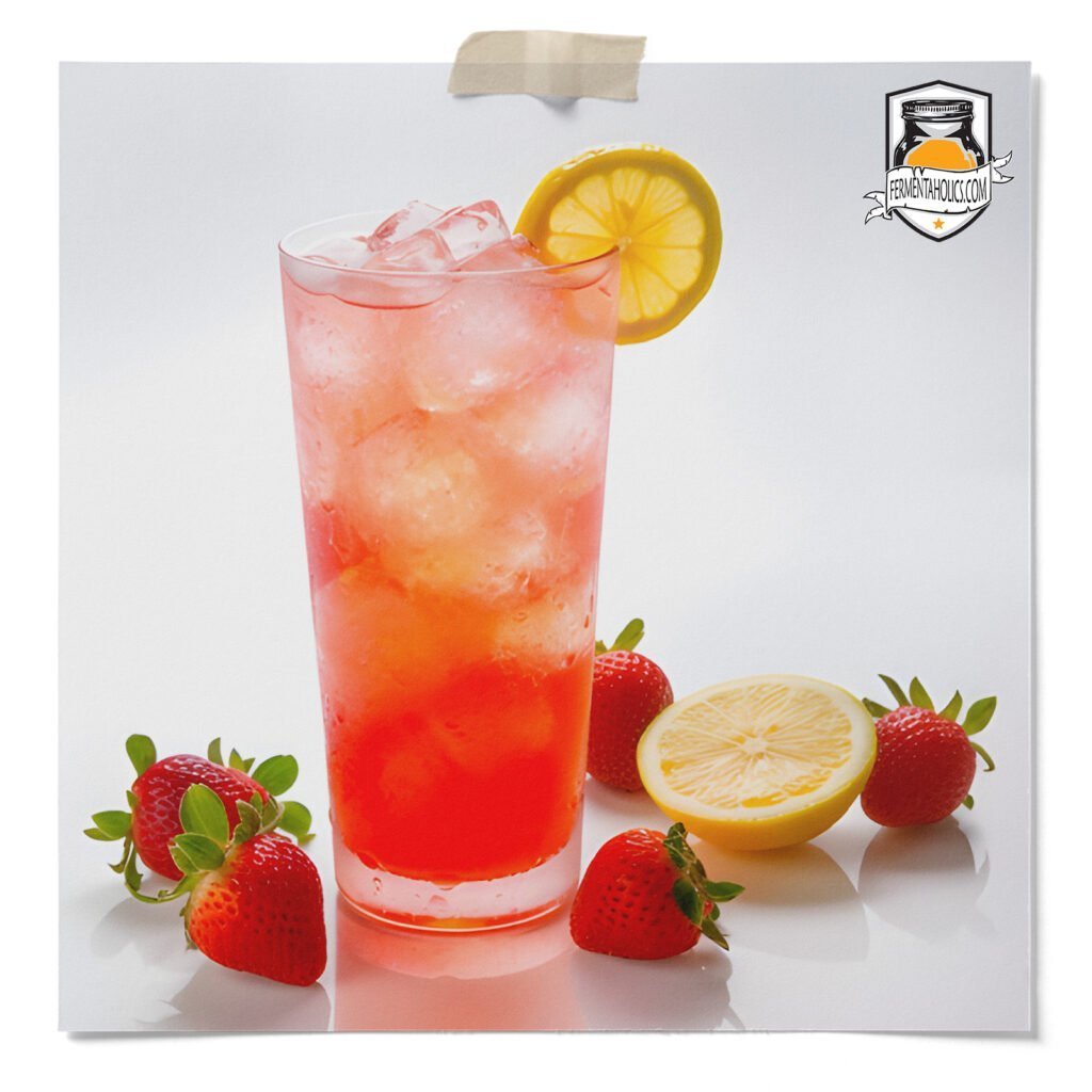 strawberry lemonade water kefir
