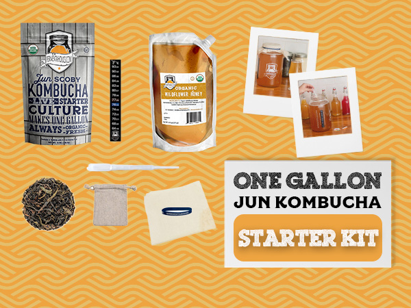 One Gallon Jun Kombucha Starter Kit
