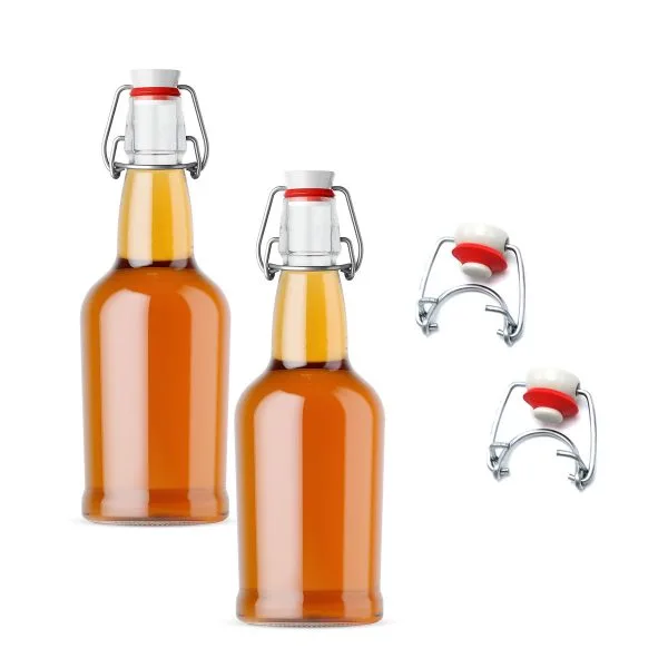 2 Pack Swing Style Bottles With Bonus Caps