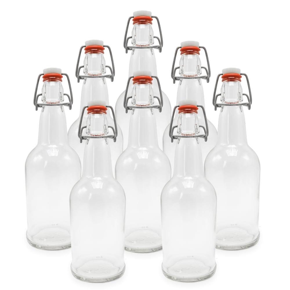 Swing Style Bottles for Secondary Fermentation & More 16 fl oz