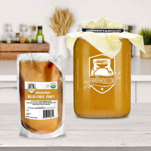 Organic Honey and jun kombucha