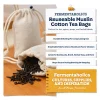 Reusable Muslin Cotton Tea Bags