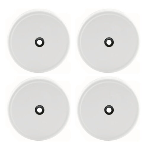 4 pack wide mouth mason jar lids grommeted