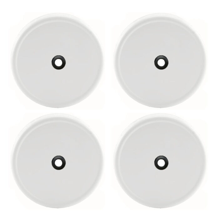 4 pack wide mouth mason jar lids grommeted