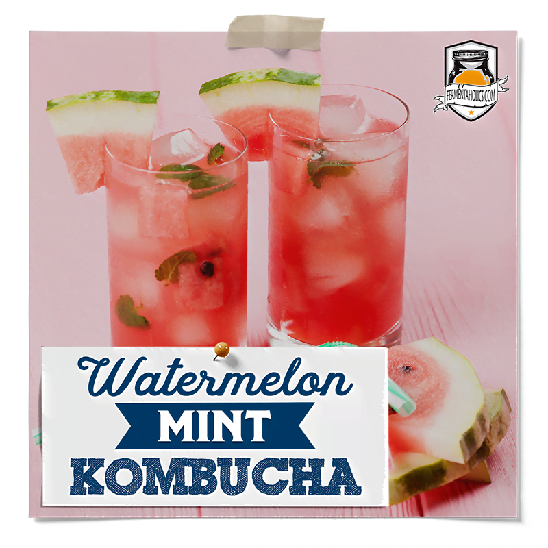 watermelon mint kombucha recipe