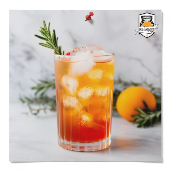 Orange Rosemary Rosehip Kombucha