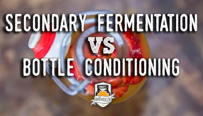 secondary fermentation vs bottle conditioning