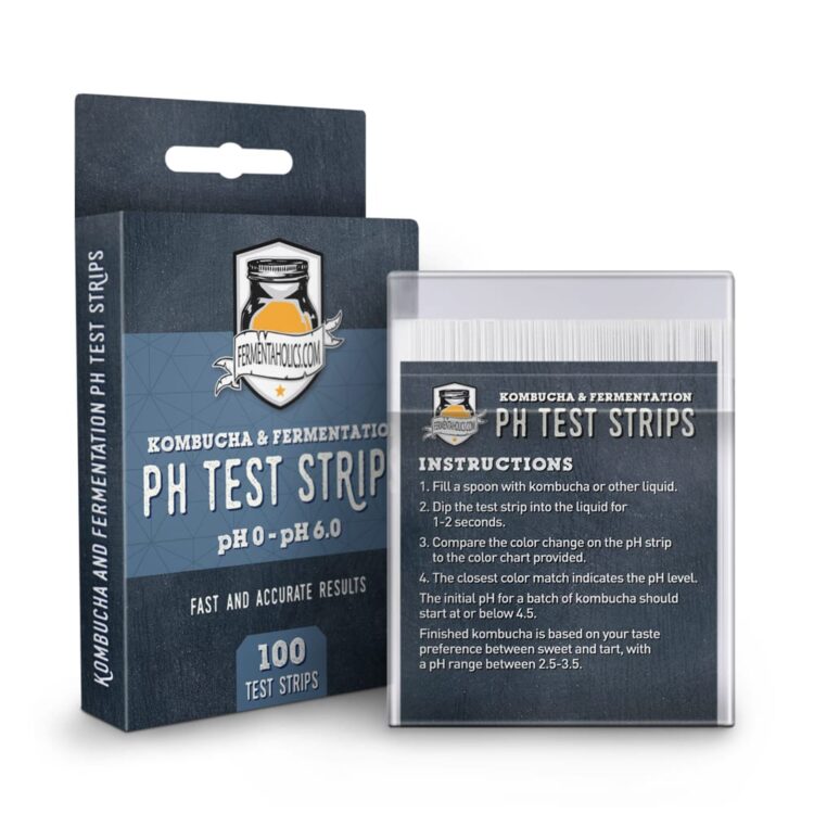 pH Test Strips for Kombucha Brewing, Food, & Fermentations