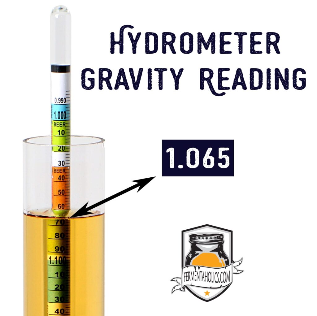Hydrometer Gravity Reading