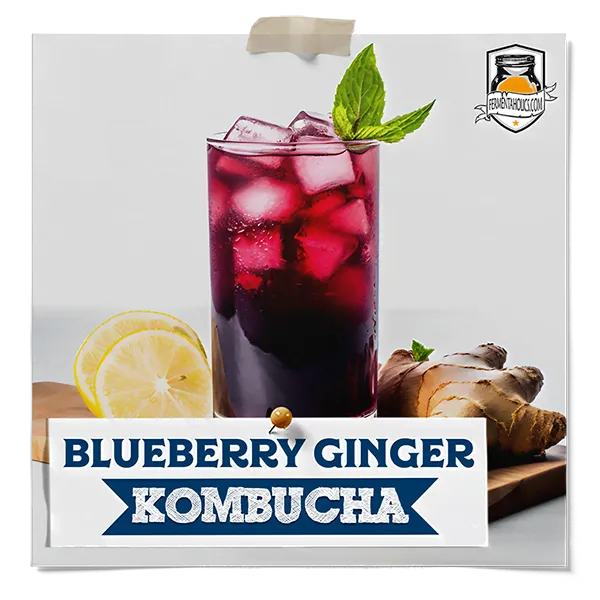 Blueberry Ginger Kombucha