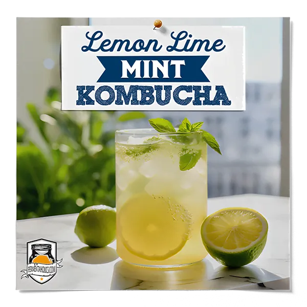 Lemon Lime Mint Kombucha