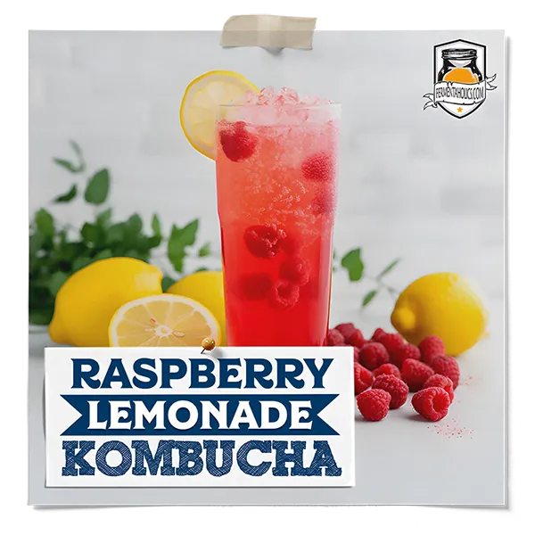 Raspberry Lemonade Kombucha