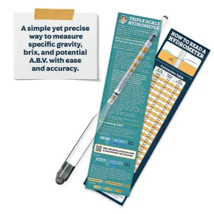 Complete Hydrometer With Glass Test Jar