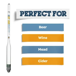 Triple Scale Hydrometer and Glass Test Jar Kit