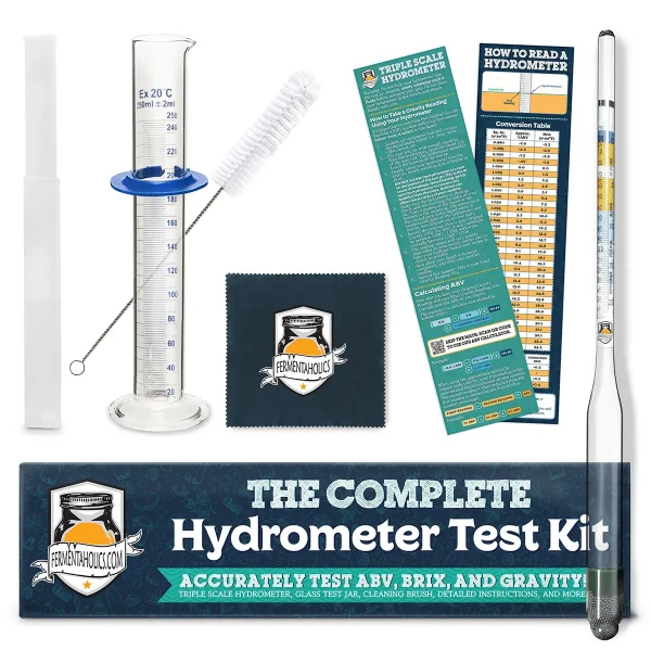 Hydrometer and Glass Test Jar Kit