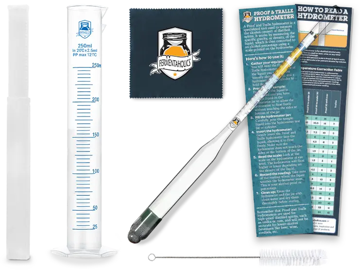 Complete Hydrometer Plastic Test Jar Kit