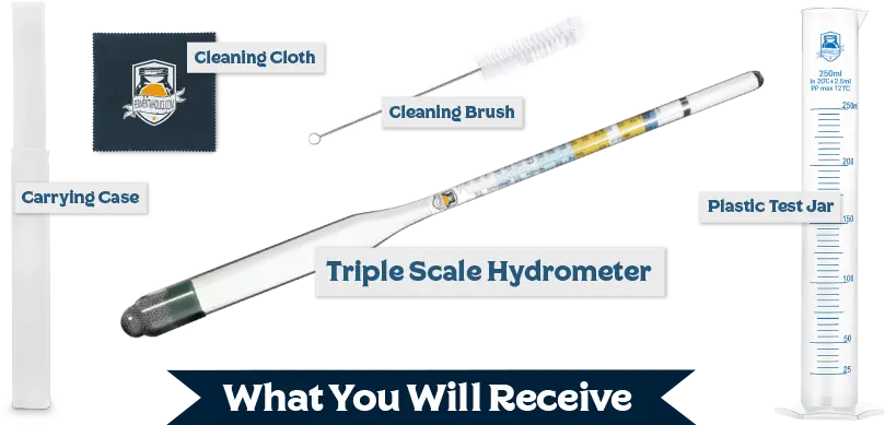 Plastic Test Jar Hydrometer Test Kit