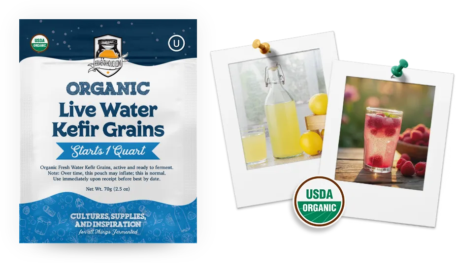 Live Water Kefir Grains