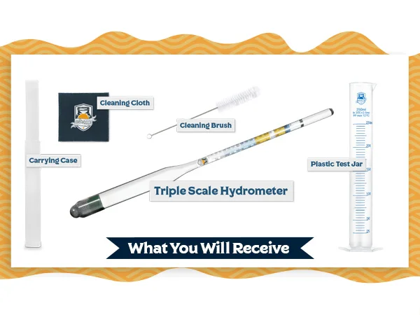 Universal Triple Scale Hydrometer Kit